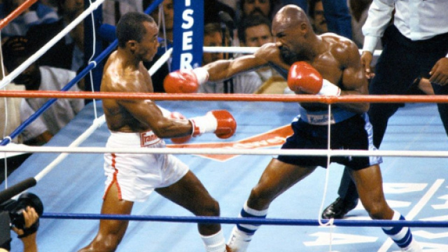 Sugar Ray Leonard vs Marvin Hagler, 6 aprile del 1987.
