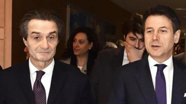 Attilio Fontana ascoltato in procura a Bergamo.