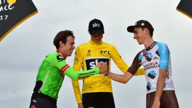 Il podio del Tour de France 2017