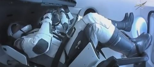 Astronautas da SpaceX acoplam com sucesso na Esta&ccedil;&atilde;o Espacial Internacional. (Reprodu&ccedil;&atilde;o TV Nasa)