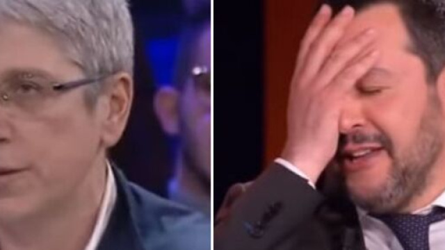 Mario Giordano e Matteo Salvini.