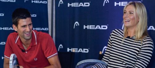 Novak Djokovic y Mar&iacute;a Sharapova se conocieron en un evento ben&eacute;fico - tenniscircus.com