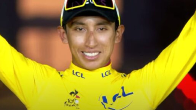Egan Bernal, vincitore dell'ultimo Tour de France
