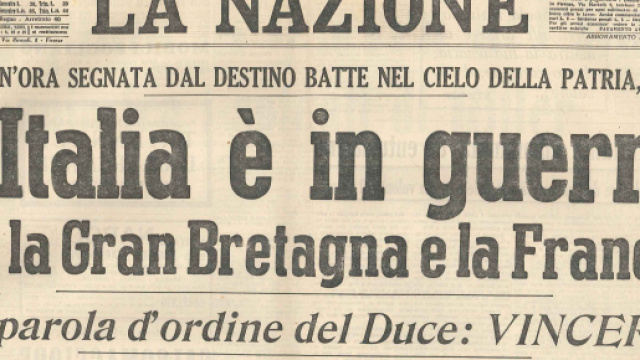 10 giugno 1940: la giocata d'azzardo del duce che cost&ograve; la vita a migliaia di italiani.