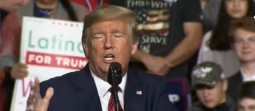 'Sleepy Joe!': Donald Trump mocks gaffes of Joe Biden during rally. [Image source/The Telegraph YouTube video]