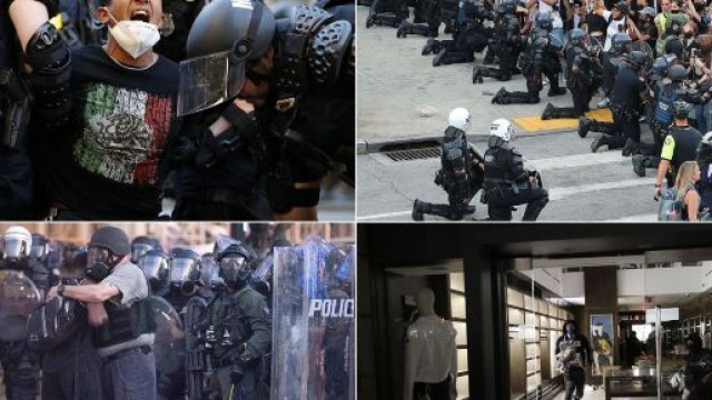 Les Etats-Unis, divis&eacute;s entre &eacute;meutes et rassemblements pacifiques - parismatch.com