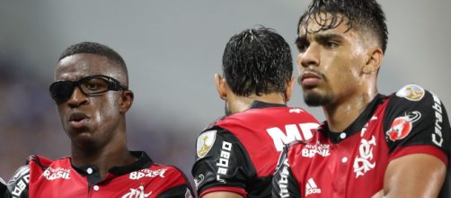 Vin&iacute;cios Jr. e Lucas Paquet&aacute; atualmente defendem Real Madrid e Milan, respectivamente. (Arquivo Blasting News)