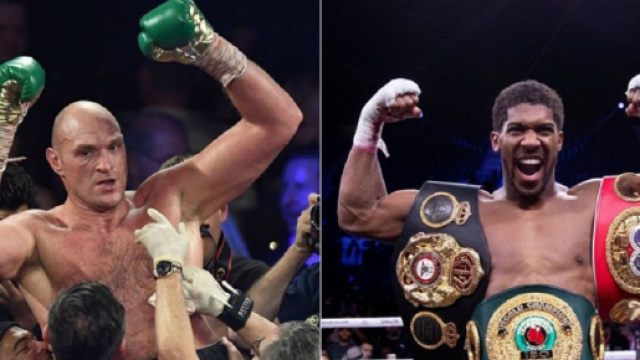 I due campioni del mondo dei pesi massimi, Tyson Fury e Anthony Joshua.