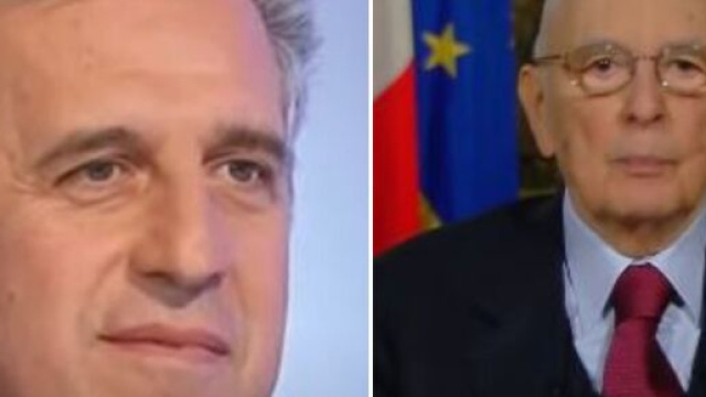 Nino Di Matteo e Giorgio Napolitano.