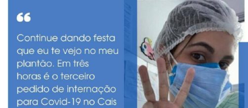 M&eacute;dica fez sucesso com post na internet. (Reprodu&ccedil;&atilde;o/ Instagram/ @jornal_opopular)