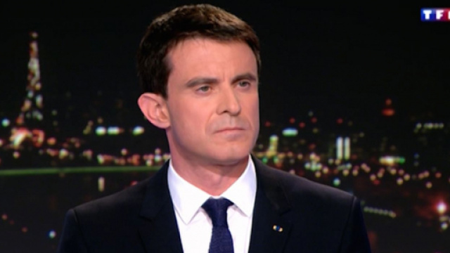 Manuels Valls: 'La lutte des classes dispara&icirc;t au profit de la guerre entre races'. Credit: TF1 Capture