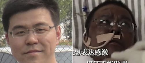 El m&eacute;dico ur&oacute;logo Hu Weifeng, de Wuhan, cuya piel se oscureci&oacute; durante el tratamiento por coronavirus.