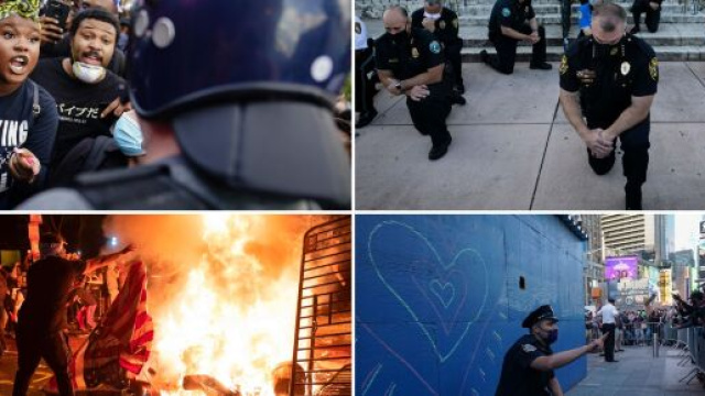 Rivolte in Usa per la morte dell'afroamericano George Floyd per mano di un agente bianco.