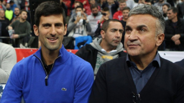 Novak Djokovic insieme al padre, Srdjan.