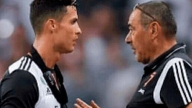 Cristiano Ronaldo e Maurizio Sarri.