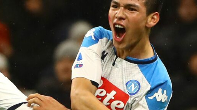 Hirving Lozano &egrave; l'autore del secondo gol degli azzurri.