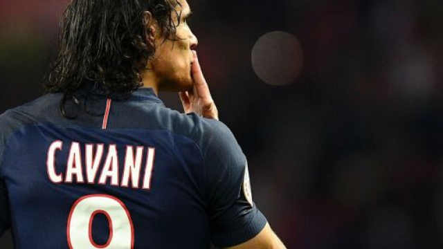 Edinson Cavani, punta del Paris Saint Germain.