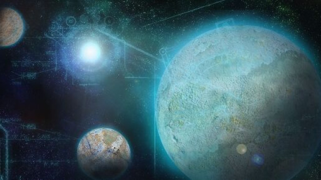 Aspetti astrali e trigono planetario favorevole in oroscopo.