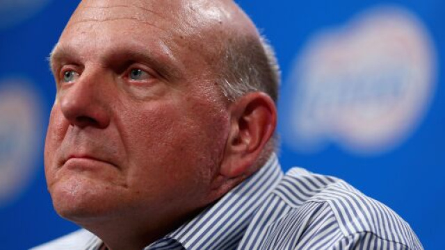 Steve Ballmer, propri&eacute;taire des Los Angeles Clippers.