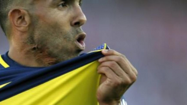 Carlos Tevez, punta del Boca Juniors.