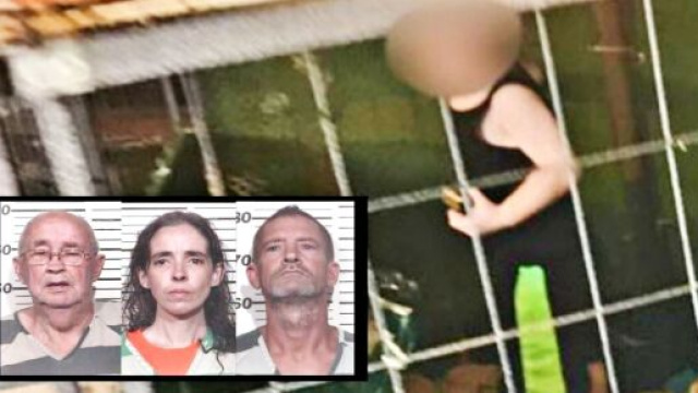 Nella Contea di Henry un bambino di 18 mesi viveva chiuso in una gabbia per cani; arrestati il padre, la madre e il nonno.