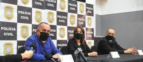 Coletiva do caso Rafael. (Leandro Vesoloski/R&aacute;dio Uirapuru)