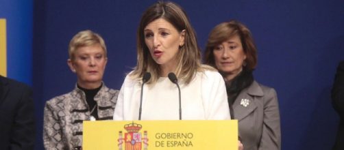 La ministra de Trabajo y Econom&iacute;a Social, Yolanda D&iacute;az.