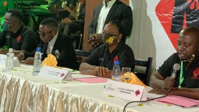 Conf&eacute;rence de presse pour la pr&eacute;sentation du projet 'Les Histoires de Sangm&eacute;lima' par MIR Motbinama (c) Motbinama records