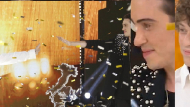 Irama vince Amici Speciali e condivide la coppa con Michele Bravi.