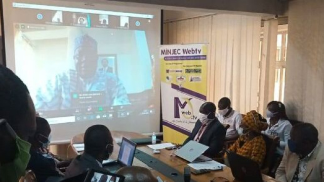 Session en visio-conf&eacute;r&eacute;rence de la session de pr&eacute;-validation et de s&eacute;lection des projets par le Minjec (c) Minjec