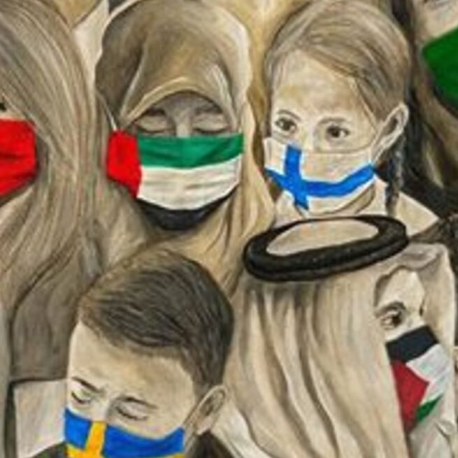 The drawing called 'Maskcommunication'. (Image credit: Twitter)