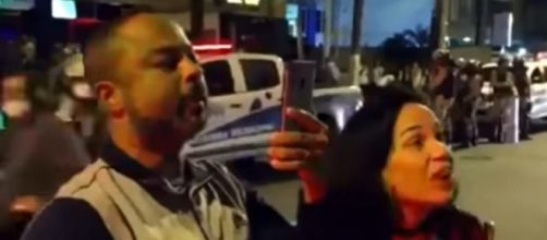 Casal &eacute; suspeito de agredir fiscal. (Reprodu&ccedil;&atilde;o/YouTube)