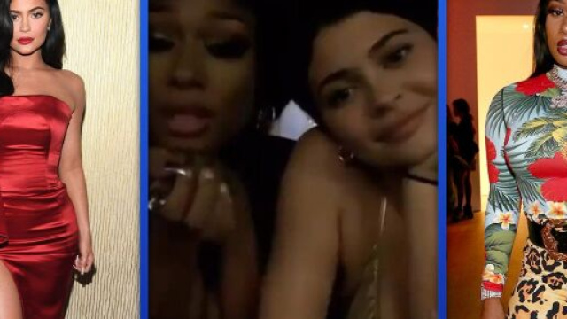 Kylie Jenner avait convi&eacute; la rappeuse am&eacute;ricaine Megan Thee Stalion et Tory Lanez pour une soir&eacute;e autour de sa piscine - capture Twitter