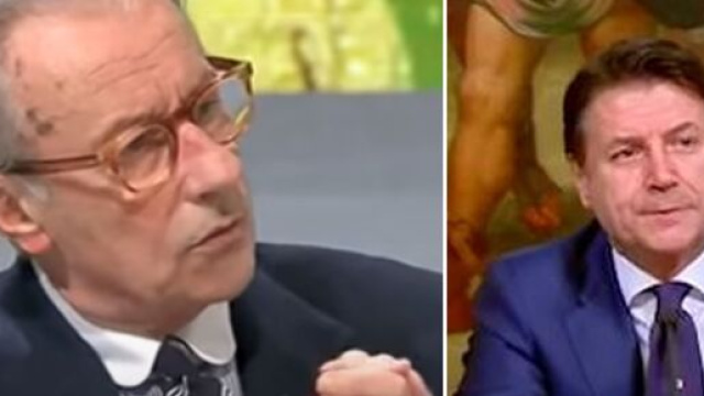 Vittorio Feltri e Giuseppe Conte.