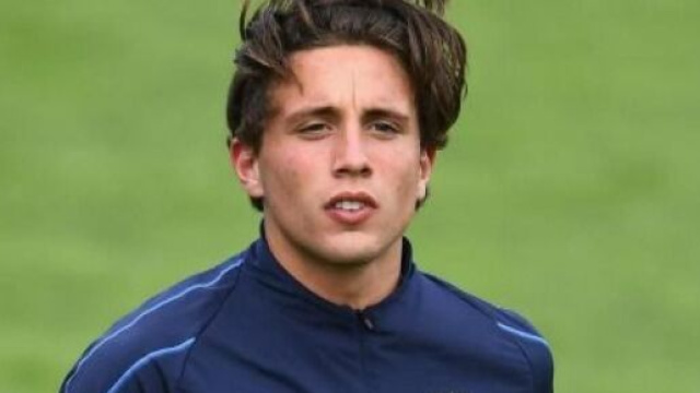 Luca Pellegrini, terzino sinistro della Juventus in prestito al Cagliari.