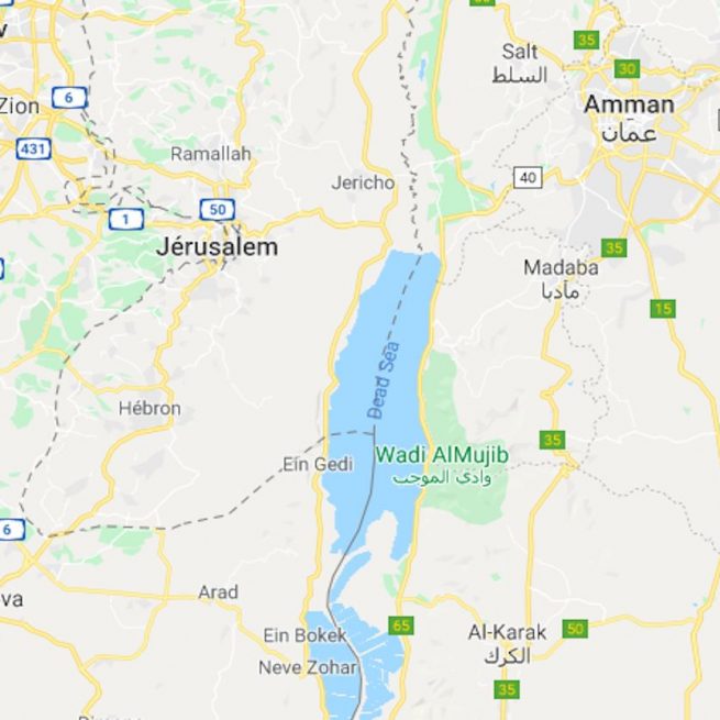 Google Maps n'a jamais eu la Palestine sur ses cartes. Credit: Capture/GoogleMaps