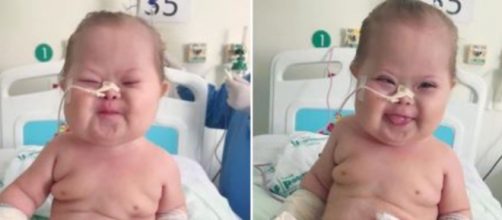 Ap&oacute;s ficar 13 dias na UTI, beb&ecirc; com s&iacute;ndrome de down vence a covid. (Arquivo Pessoal)