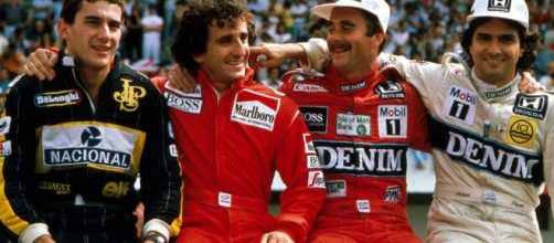Senna, Prost, Mansell e Piquet formaram uma das grandes rivalidades da F&oacute;rmula 1. (Arquivo Blasting News)