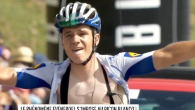 Remco Evenepoel vittorioso a Picon Blanco.