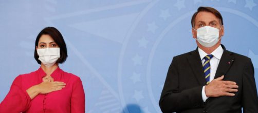 Michelle Bolsonaro est&aacute; com covid-19. (Arquivo Blasting News)