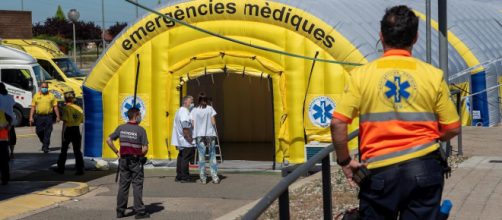 Nuevo confinamiento: Hospital de campa&ntilde;a montado junto al Hospital Universitario Arnau de Vilanova de Lleida