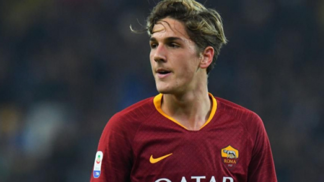 Nicol&ograve; Zaniolo, centrocampista della Roma.