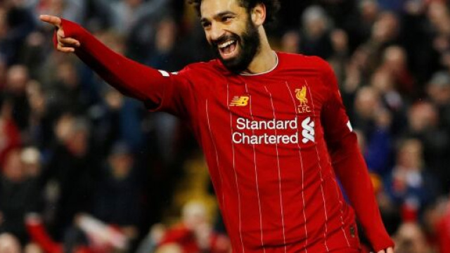 Mohamed Salah con la maglia del Liverpool.