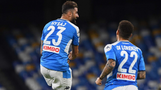 Torino su Elseid Hysaj del Napoli.