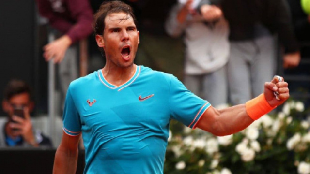 Rafa Nadal, nove volte vincitore degli Internazionali d'Italia.