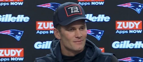 Brady again wowed his new teammates in training camp. [Image Source: New England Patriots/YouTube]