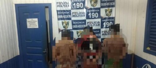 Os tr&ecirc;s parentes, padrasto, tio e av&ocirc; das meninas, foram presos no MT. Foto: Reprodu&ccedil;&atilde;o/ G1