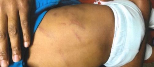 Homem foi preso por chicotear beb&ecirc; de nove meses. (Pol&iacute;cia Civil/Divulga&ccedil;&atilde;o)