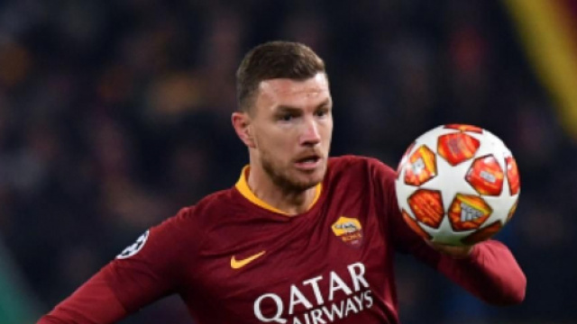 Edin Dzeko, punta bosniaca della Roma.