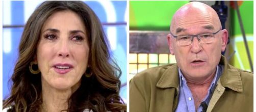 La presentadora Paz Padilla y Tino Torrubiano.